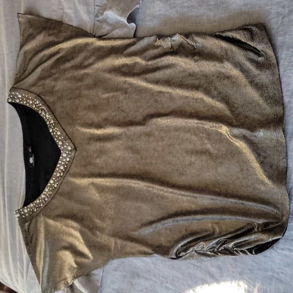 Rock & Republic Metallic Look Studded Top - Picture 6 of 11